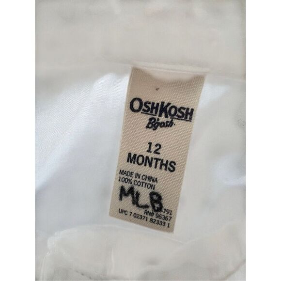 OSHKOSH BODYSUIT button up shirt size 12M - Picture 5 of 6